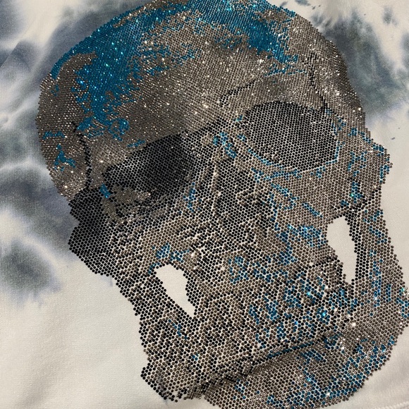 Tie dye zip sweatshirt with decal - Picture 7 of 7